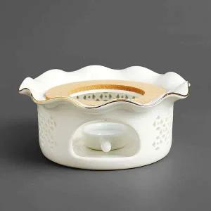 [골드스마일]도자기 티워머 화이트 컵 서버 용기 온열