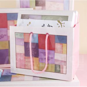 쇼핑백 조각보 15구 / 종이백 종이가방 양갱 떡 포장 만들기 재료