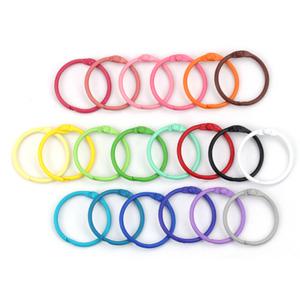 칼라카드링 30mm 연결 원형 열쇠고리 키링 홀더 체인 쇠링 문서 낱말 카드 철링 컬러 만들기 부자재 원터치