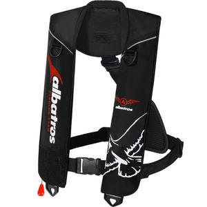 알바트로스 기본형 자동팽창식 구명조끼 KC인증-블랙(화이트) FREE 사이즈 국내생산 수분감지 책임보험 바다낚시