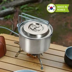 리빙글로리 국내산 인덕션 콤팩트 캠핑 냄비 주전자