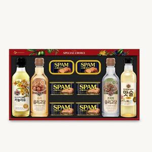 [XBII00LL_47]카놀라유 올리고당 맛술 스팸 선물세트 4묶음