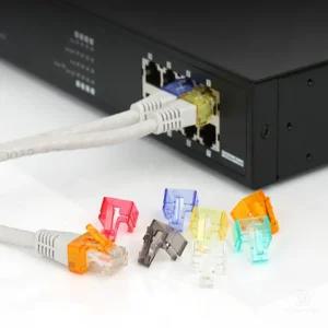 교체용 RJ45 플러그 래치 랜선 랜케이블 손잡이 수리 캡 부트 인터넷선 포트 커버 단자 낱개 컬러 개별 앞