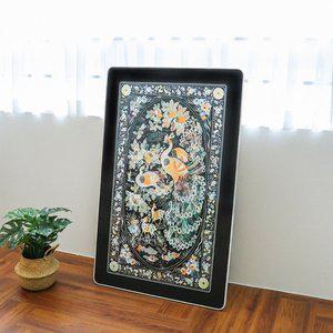 [갤러리데코]고전미가 흐르는 전통 특대형 자개상 디자인 교자상 밥상 식탁 1300x800cm 집들이 및 업소...