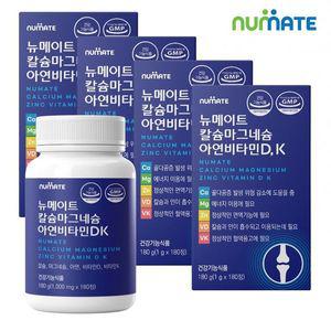 [NS홈쇼핑]뉴메이트 칼슘 마그네슘 아연 비타민D+K (4박스/12개월분)[34490287]