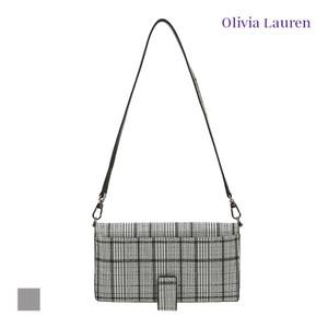 [올리비아로렌ACC] 체크 프린트 가죽지갑_VYCWAYS1111