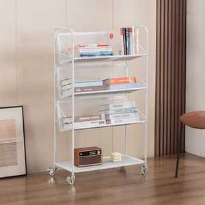 V형 철제 북카트 북트롤리 책꽂이 북트럭 북트레이 책장 자형 수납