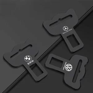 2개입 외제차 안전벨트 클립 벨트 버클 로고 커넥터