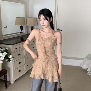 [옷자락]여성 에스닉 프릴 숄더 미니 원피스_P399031268