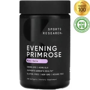 스포츠리서치 달맞이꽃 종자유 이브닝 프림로즈 1300mg 240정 소프트젤 Evening Primrose