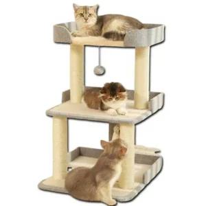 원목 캣타워 놀이터 고양이 뚱냥이 낮은 아깽이 관절보호 캣워커 캣폴