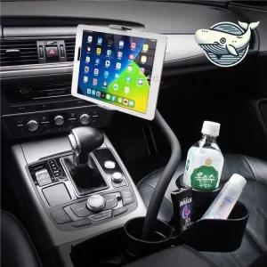 차량용 멀티컵홀더 태블릿거치대 다기능 자바라 차량용거치대 스마트폰티브이거치대 차량용잭