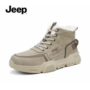지프 하이탑 방한화 남성 겨울 보온 면화 중부츠 스노우 부츠