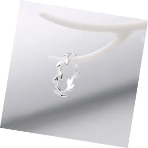 특별한악세서리 내츄럴 올리브 나무 모던 심플 실버 반지 AC1611 S925