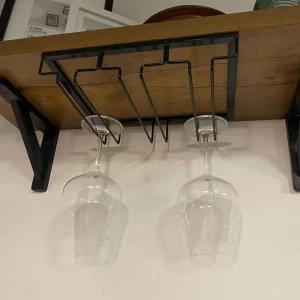 벽걸이 철제 와인랙 주방 소품 와인 홀더 스토리지 공간 절약