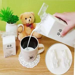 우유팩 홀더 음료홀더 입구 위생 2P 팩음료 음료홀더 우유팩홀더 음료위생홀더 음료팩홀더