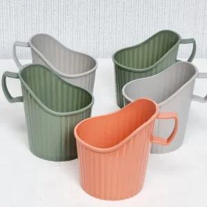 종이컵 플라스틱손잡이 고급형홀더 사무실 손님용 5P 종이컵홀더 종이컵플라스틱홀더