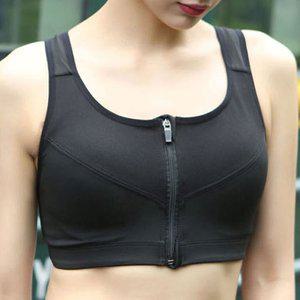 지퍼 오픈 편리한 스포츠 브라탑 운동복 트레이닝복 (WFFQ9QW)