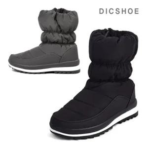 [재입고] 딕슈 여성 퍼 안감 방한화 듀스포립 미들 털 패딩 부츠 4cm FWWZ300