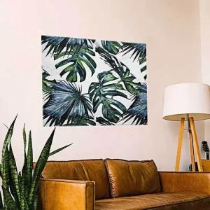 어 몬스테라 캔버스 그림 거실 액자 패브릭 S 거실 캔버스인쇄 일러스트 포스터 림액자