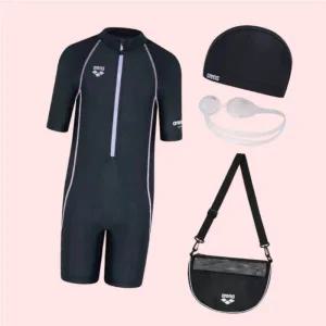 아레나 킥앤풀 여아동 3부 반신슈트 키트 A5SG1KG03 BLK 3681118