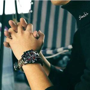 [에이치플러스몰]GDM 등산용 캐주얼 손목시계 블랙 카키