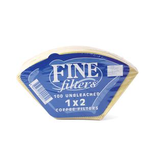 FINE 파인 커피필터 핸드드립 여과지 중 100매 (1x2)