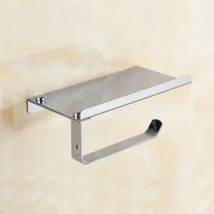 선반형 스텐 휴지걸이/화장실 화장지걸이