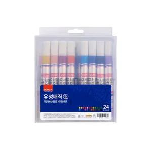 동아 유성매직 24색 세트 둥근닙 케이스 리뉴얼