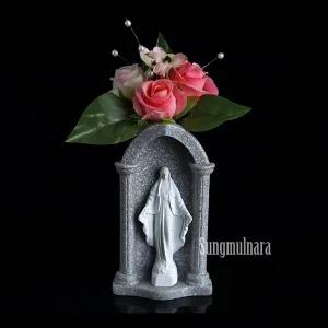 납골당용 성모상 벽부착식 화병 가톨릭 천주교 성물