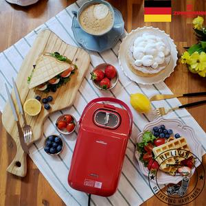 짐머만 샌드위치 와플 메이커 ZM-WM400R 타이머 기능 아이들 간식 제조기 토스트기