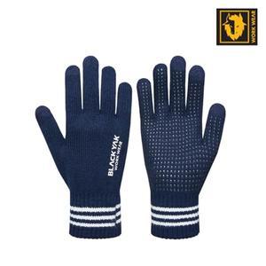 블랙야크 S-니트 장갑 네이비 겨울 동계 방한 방풍 등산 미끄럼 방지 스마트폰 터치 FREE