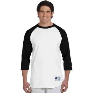 챔피언 남성 라글란 야구 티셔츠