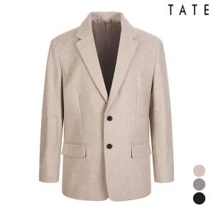 [테이트] 남성울헤링본세미오버핏자켓_KABW9MJK010