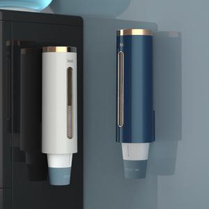 부착식 컵홀더 거치대 종이컵 디스펜서 보관함 투명