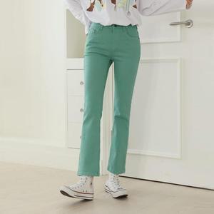 여자 아이보리 나팔 세미 편한 SS 코튼팬츠_3