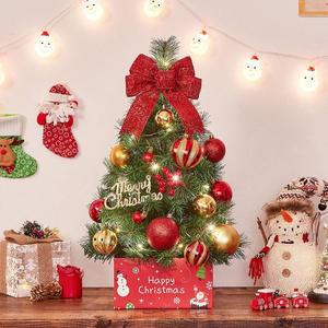 [HYIJDT8M_4B]60cm 뉴리얼 솔잎 혼합 트리풀세트 전구포함