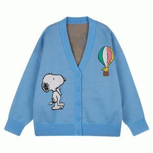 클라이드엔 스카이블루 여성 스누피가디건 FOASW672F 82