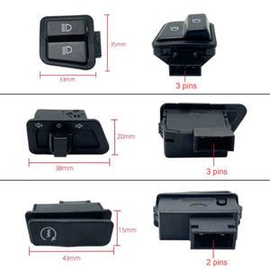 오토바이 경적 등 방향 지시등 하이 로우 빔 단추 시동 스위치, 전기 스쿠터 ATV 모페드, 세트당 5