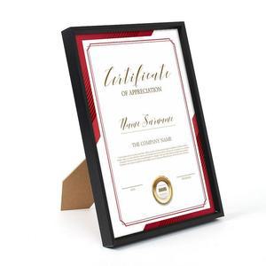 [BZI51J9J_51AJ]검정 상장액자 수료증액자 인허가 A4 입체