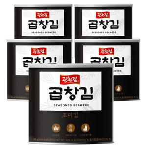 광천김 곱창김 캔김 30g x 5캔 /조미김/구운김