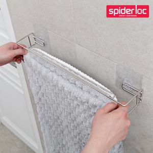 스파이더락 무타공 심플 접착식 클립핏 욕실 수건걸이