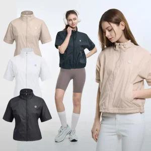 이지바이 윈드홀릭 여성 반팔 바람막이 골프 스포츠웨어 데일리 등산 자켓(W6SJ01)