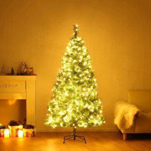 180cm 솔잎 트리 + LED전구 세트 300구 웜색_20503972