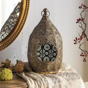 [월데코] 엔틱 철제 공중걸이 캔들홀더 43cm