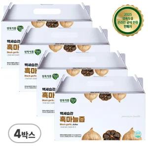 백세습관 흑마늘즙  70ml 30포,4세트