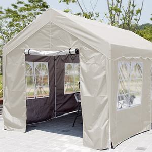야외 햇빛가림막 그늘막 캐노피 몽골 천막 바람막이 4벽면 민자 투명