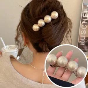 세나르 우아한 큰진주 일자 헤어핀