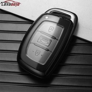 파비스  TPU 투명 자동차 키 케이스 커버 현대 I10 코나 솔라리스 베뉴 소나타 산타페 엘란트라 악센트 아