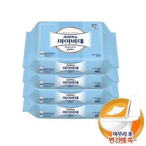 [크리넥스] 마이비데 클린케어 리필형 물티슈 46매 x 4팩